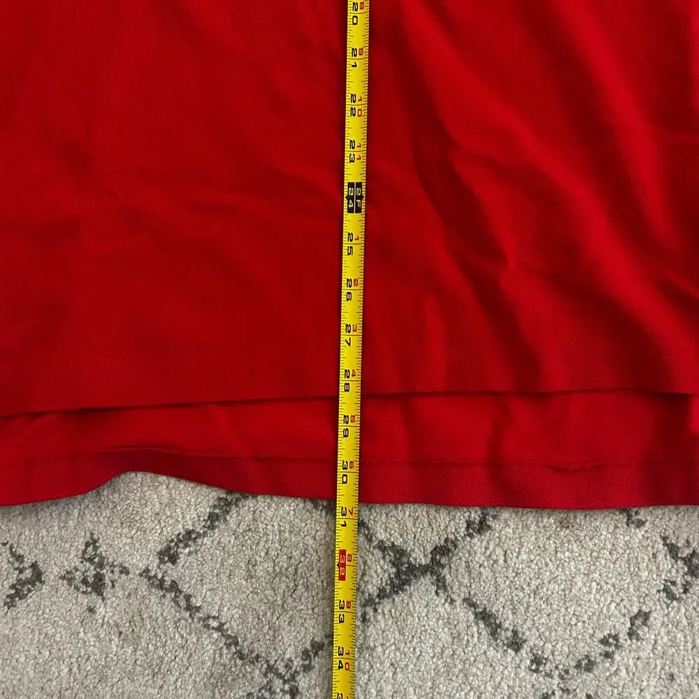 Polo Ralph Lauren Red polo shirt Old Color fade Retro classic style Preppy Y2K - Picture 7 of 9